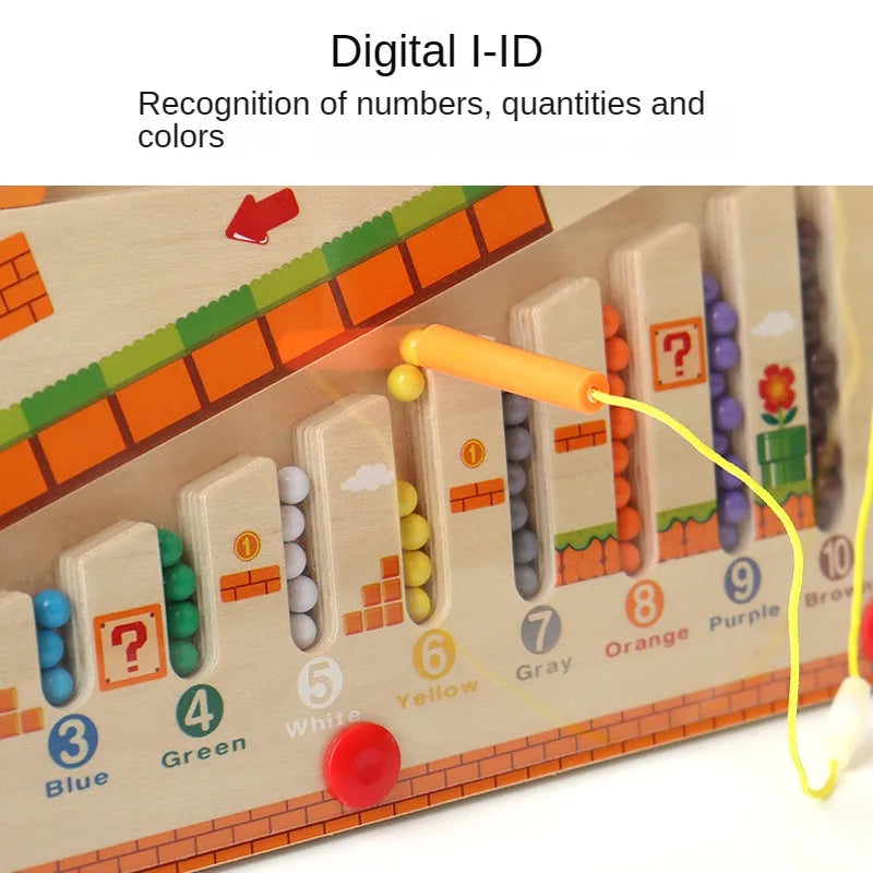 Colorful Counting Play - Wooden Magnetic Puzzle