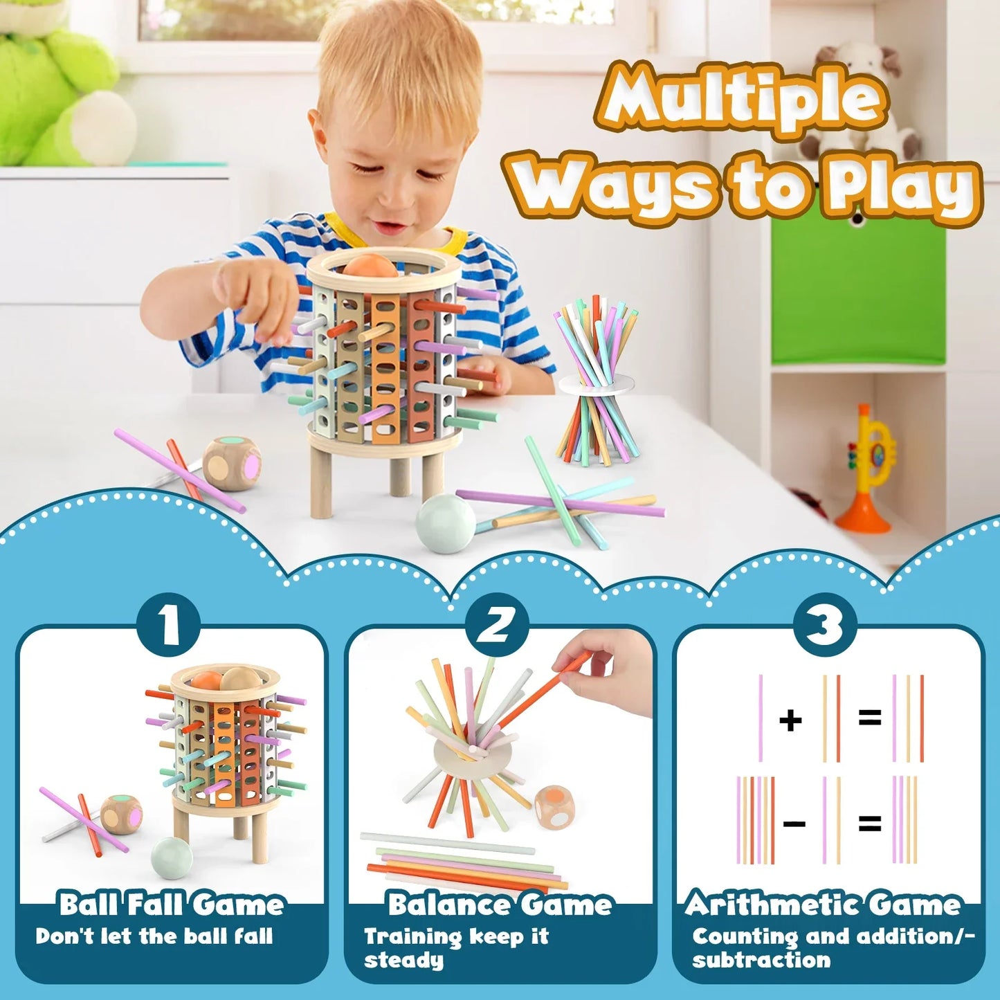 Stack & Count – Wooden Thinking Activity