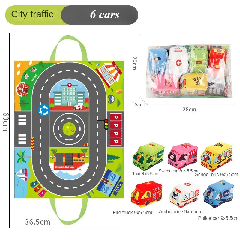 Cartoon Adventures - Car Playmat