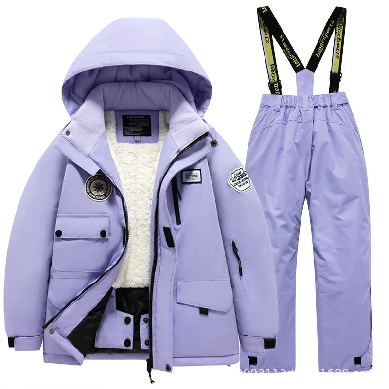 Breathable & Protective Waterproof – Ski Suit with Fleece Lining