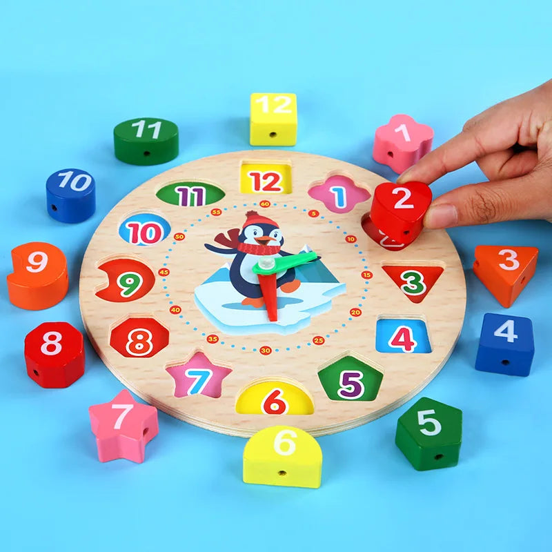 Play & Learn Telling Time – Wood Clock