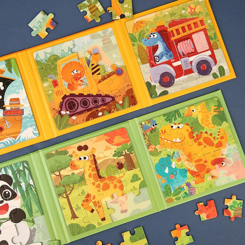 Animal Friends Play - Magnetic Puzzle Book