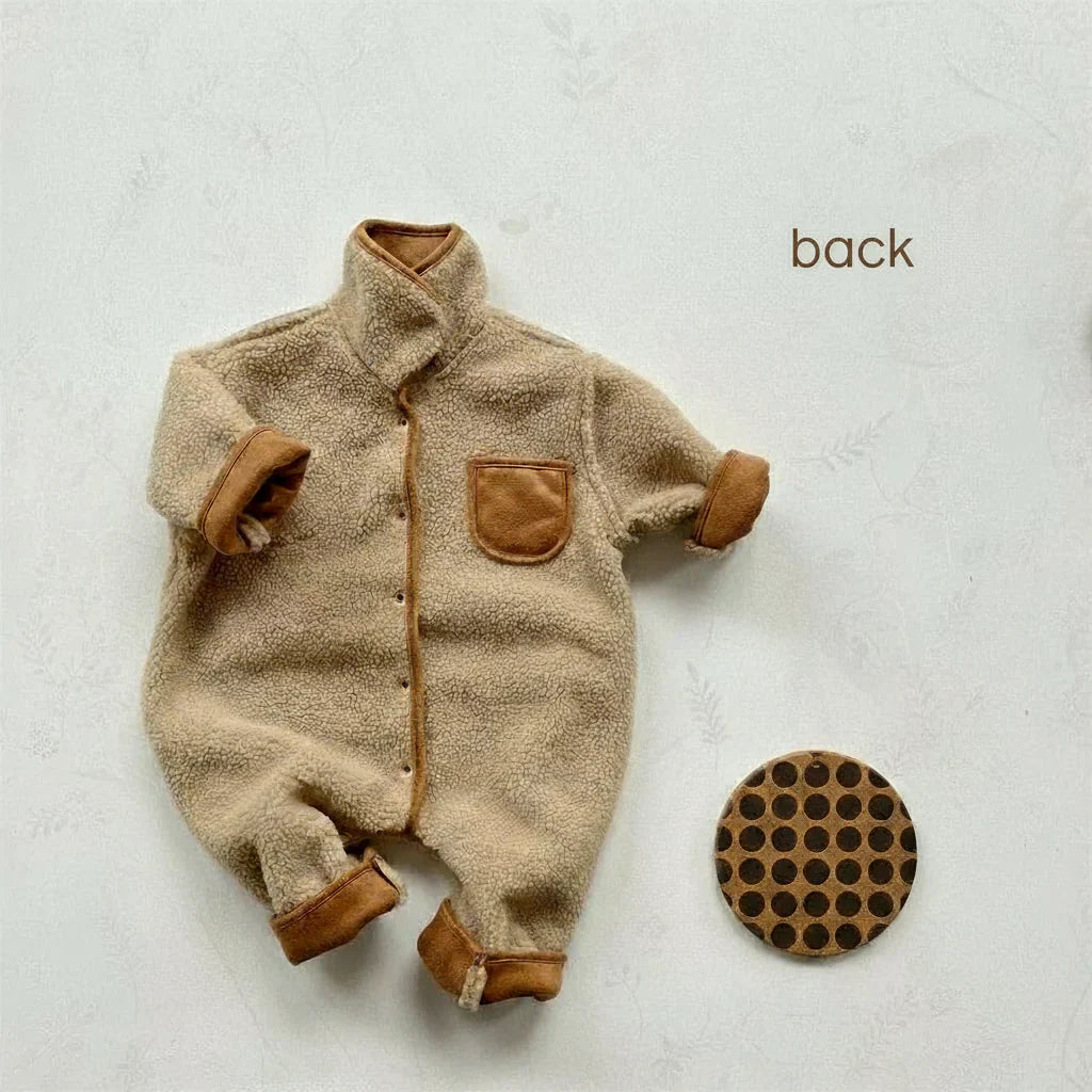 Cozy & Stylish – Thick Winter Romper with Hood