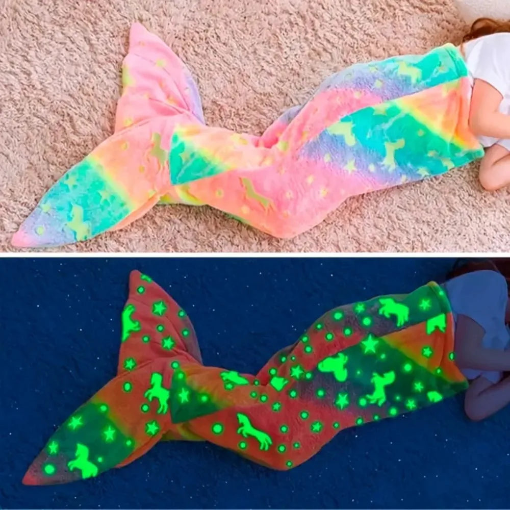 Glow in the Dark - Mermaid Sleeping Bag