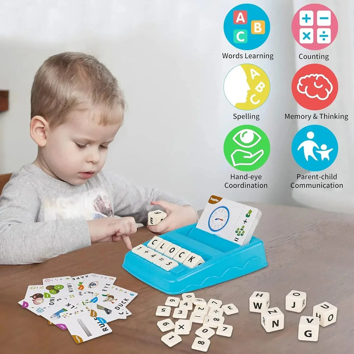 2-in-1 - Educational & Play Set with Alphabet and Number Cards