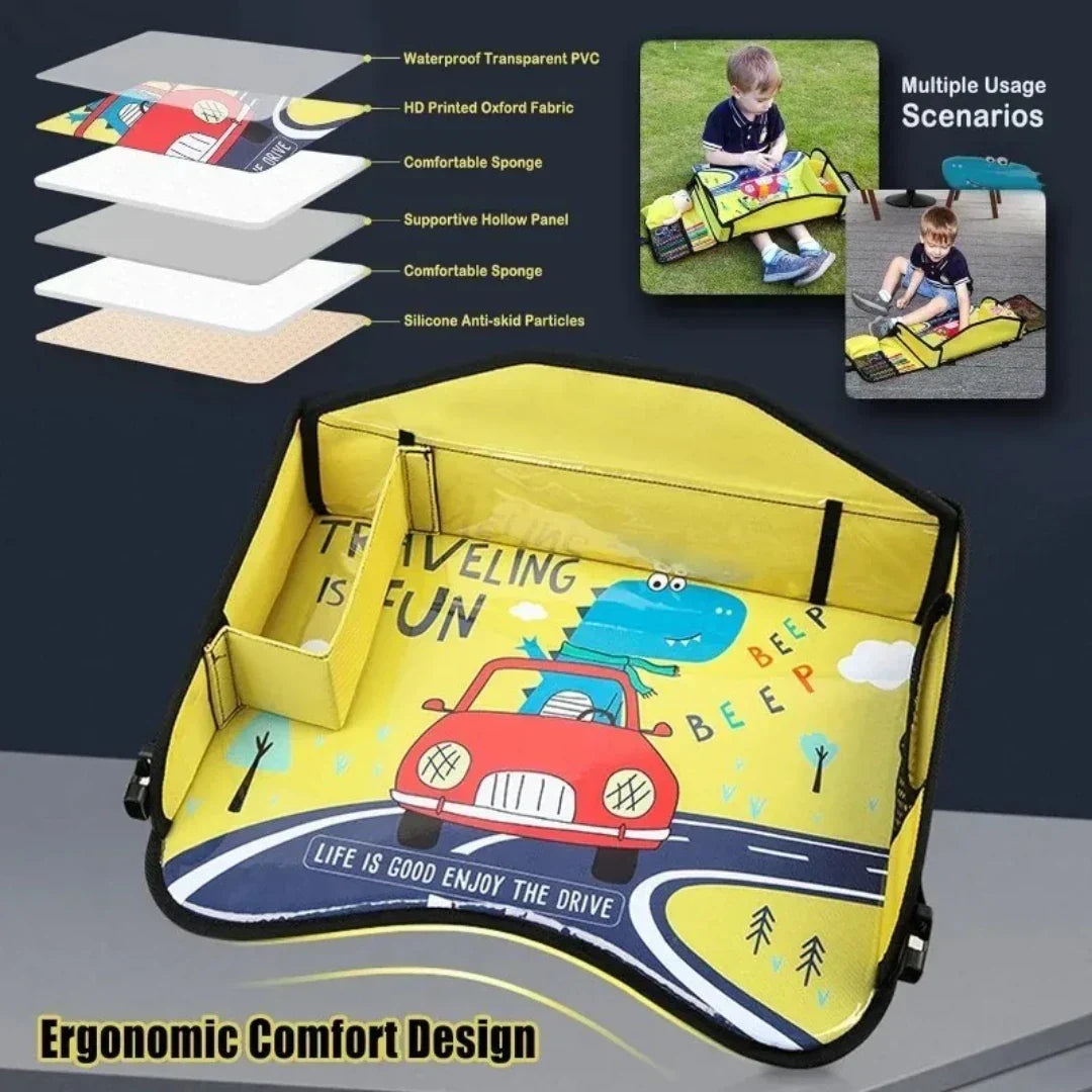 Safe & Comfortable - Portable Child Car Seat Table