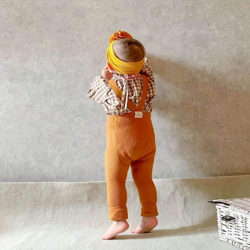 Soft & Comfortable - Children Leggings with Suspenders