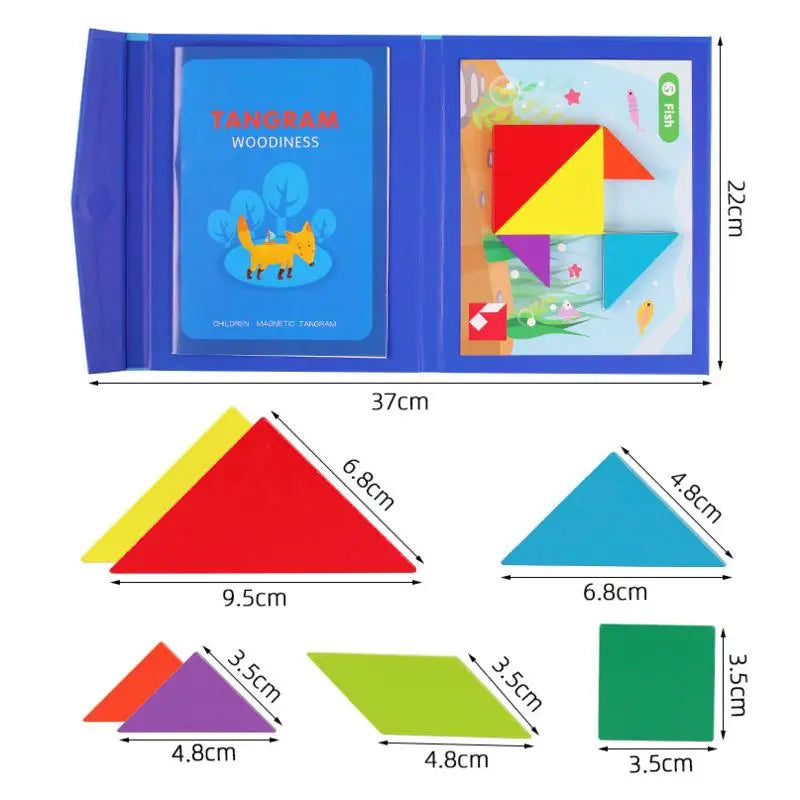 Stimulate Logical Thinking - Wood Tangram Puzzle