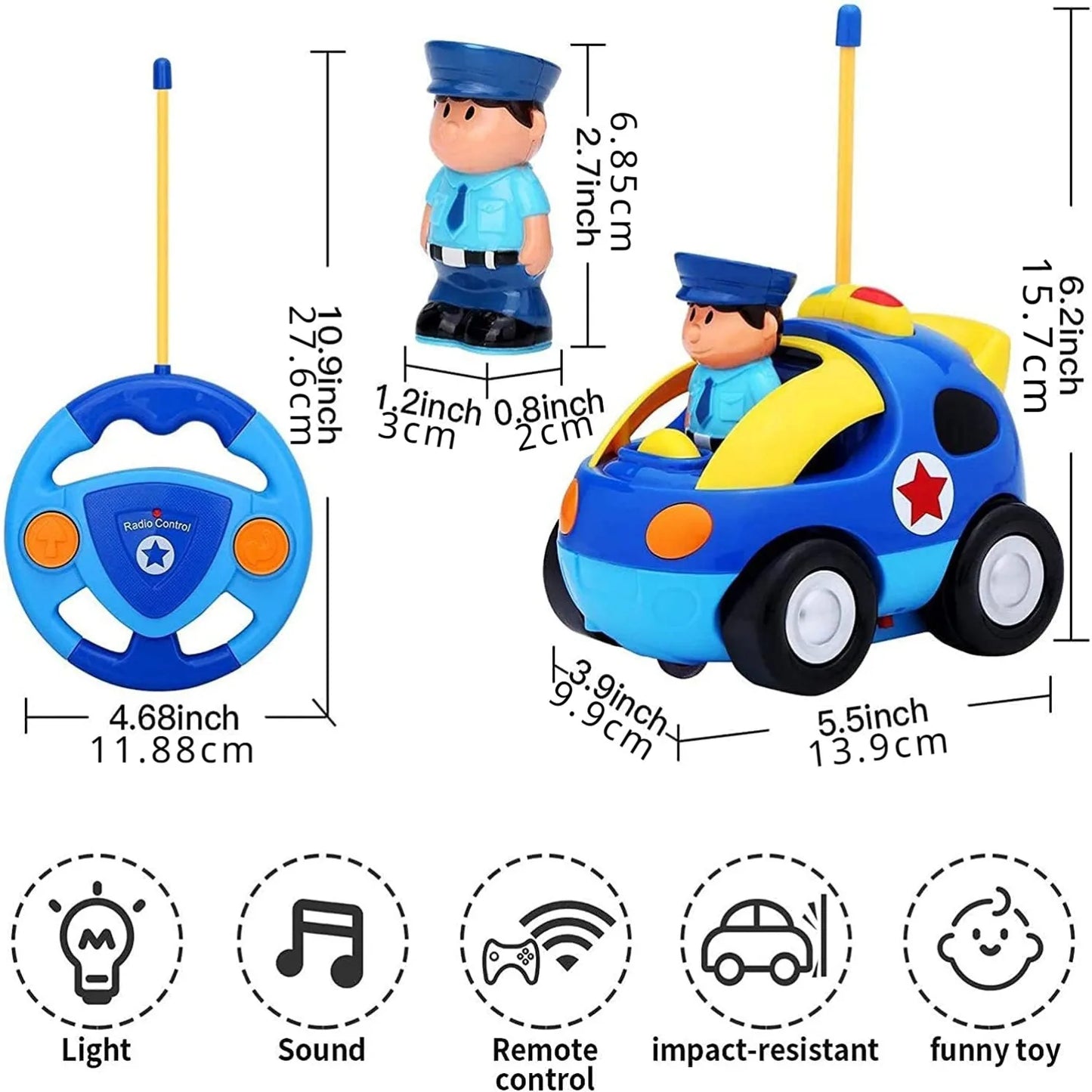 Merry Racing Play - Police Toy Car