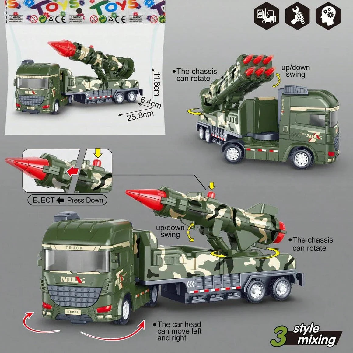 Military & Engaging – Army Truck Toys