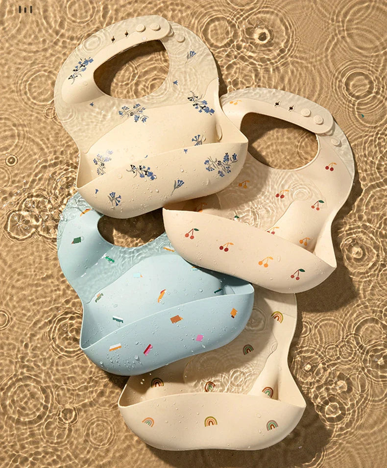 Waterproof & Fashionable - Silicone Infant Bib