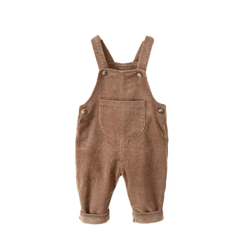 Comfortable and stylish – Ribbed fabric dungarees