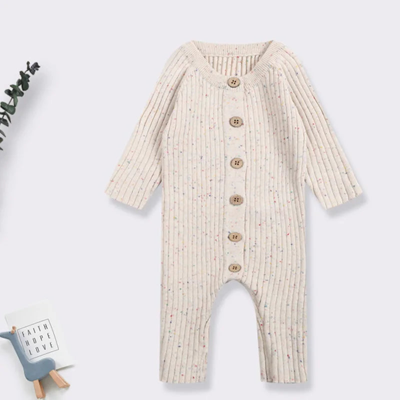Plush 'Knitted' Cotton Fabric - Knitted Romper