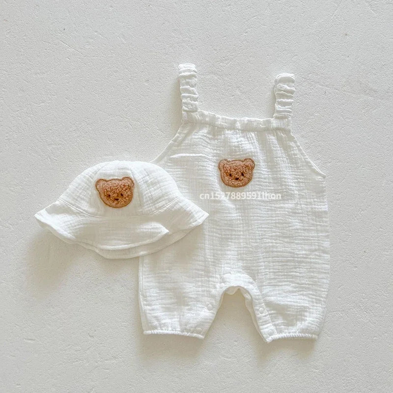 Cool & Comfortable - Infant garden pants with hat