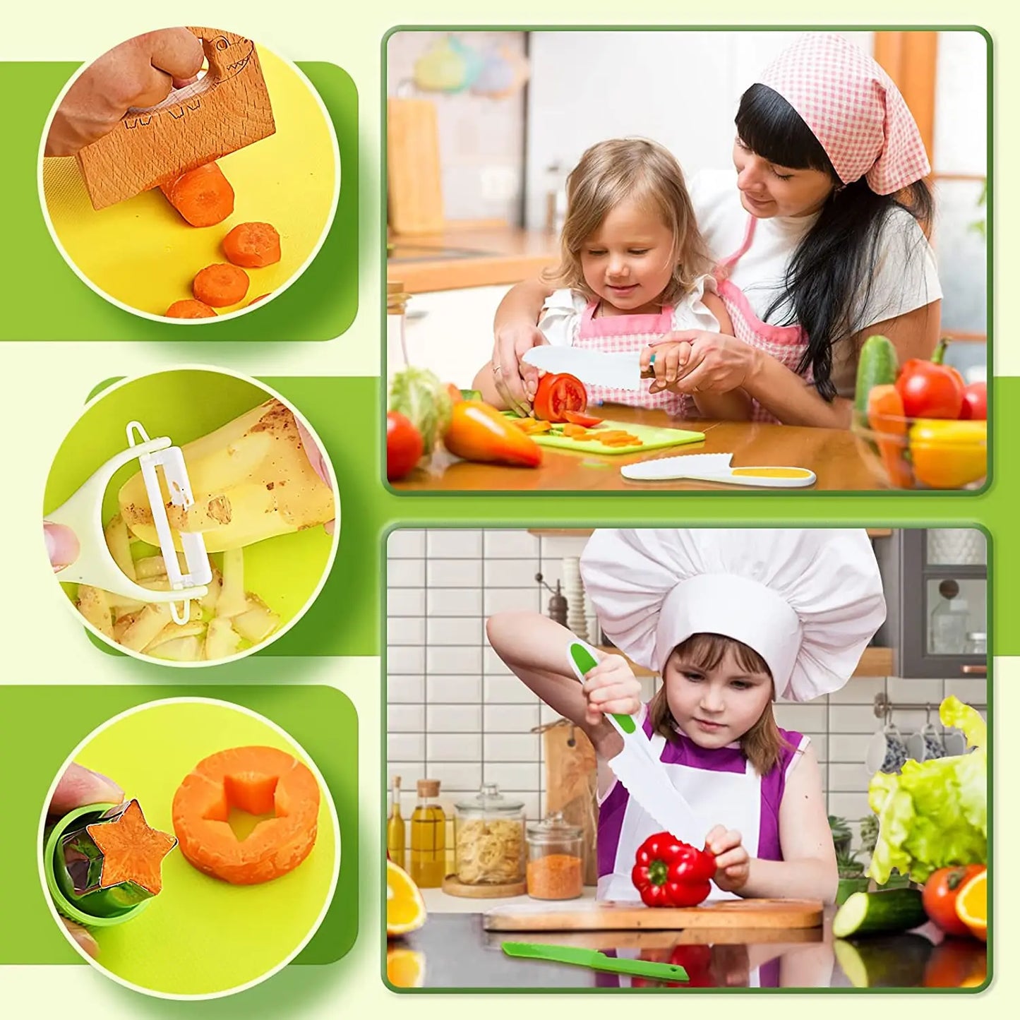 Safety in the kitchen - Children's cutting set