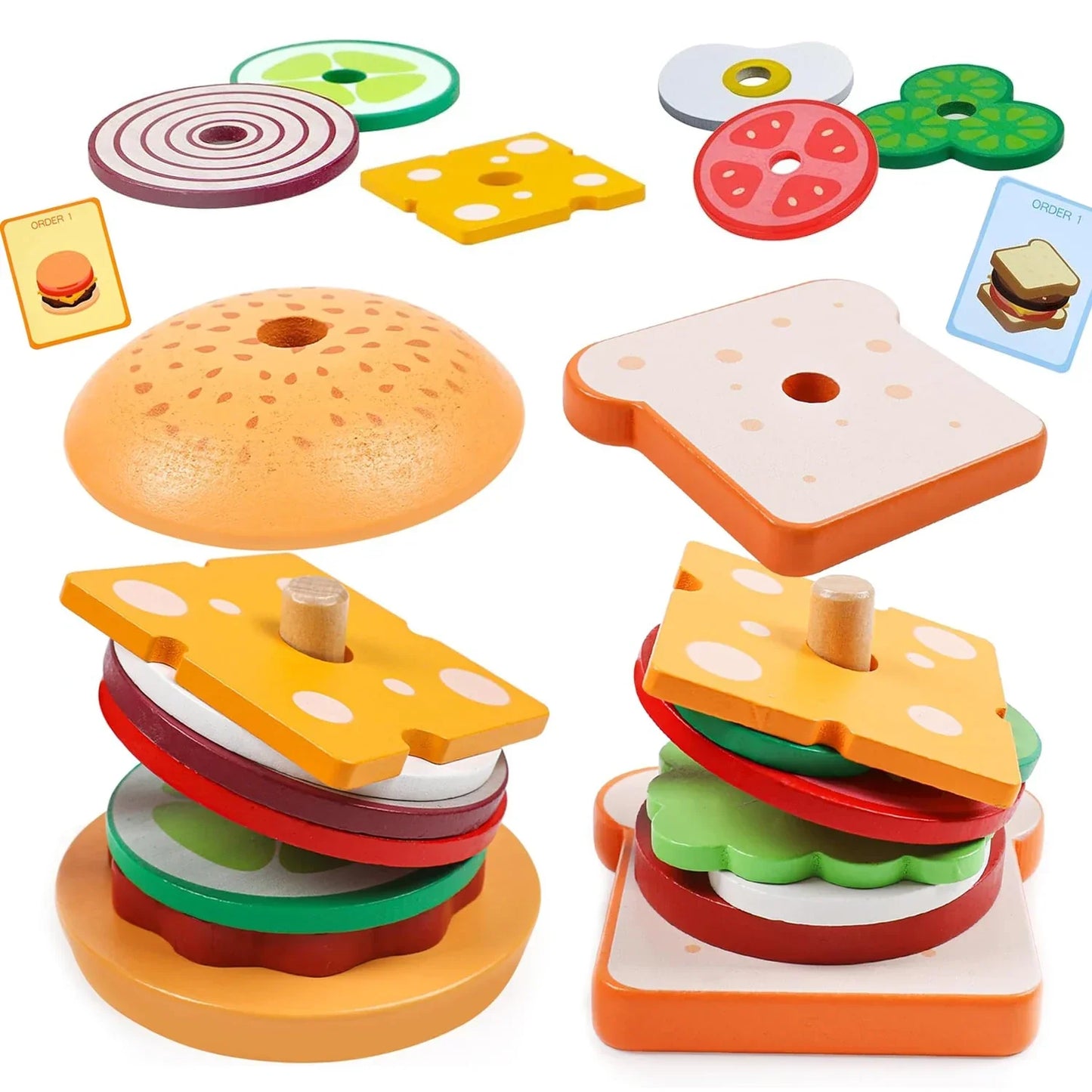 Tasty Stacking - Sandwich Construction Toys