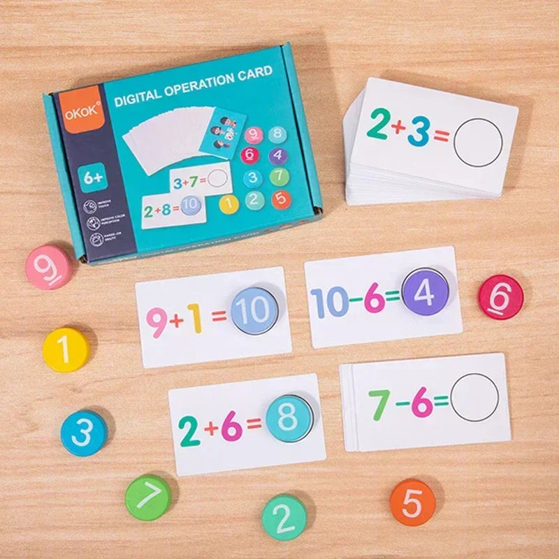 Counting & Solving - Arithmetic Cards Children