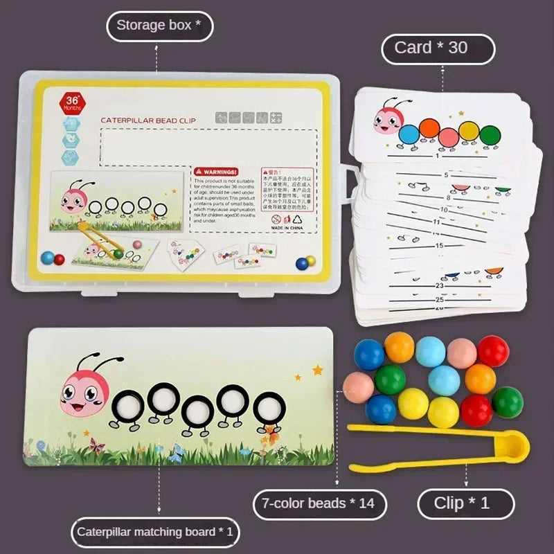 Colorful Moving Play with Caterpillar – Color & Motor Skills Toys