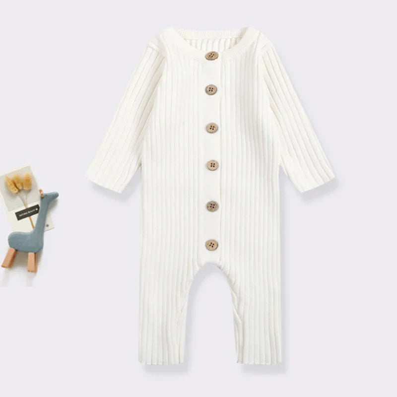 Plush 'Knitted' Cotton Fabric - Knitted Romper