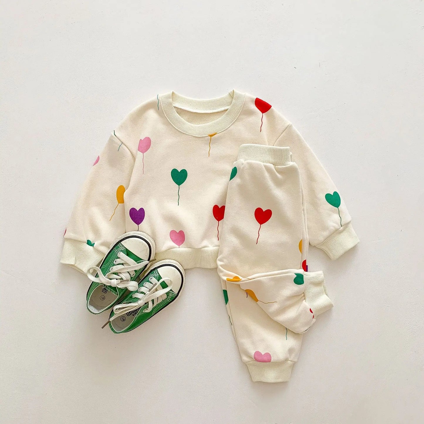 Ultra Soft & Comfortable - Colored hearts tracksuit