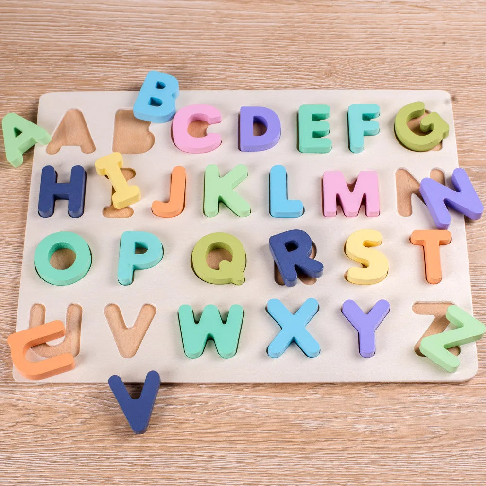 Wood & Educational – 3D letter puzzle