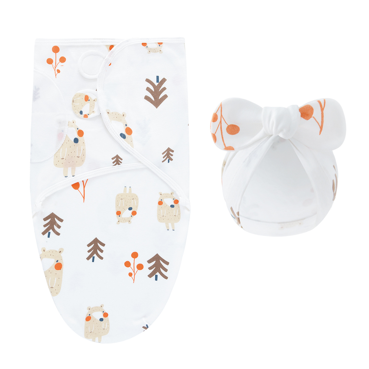 Peace & Comfort – Luxury Swaddle Blanket with Hat