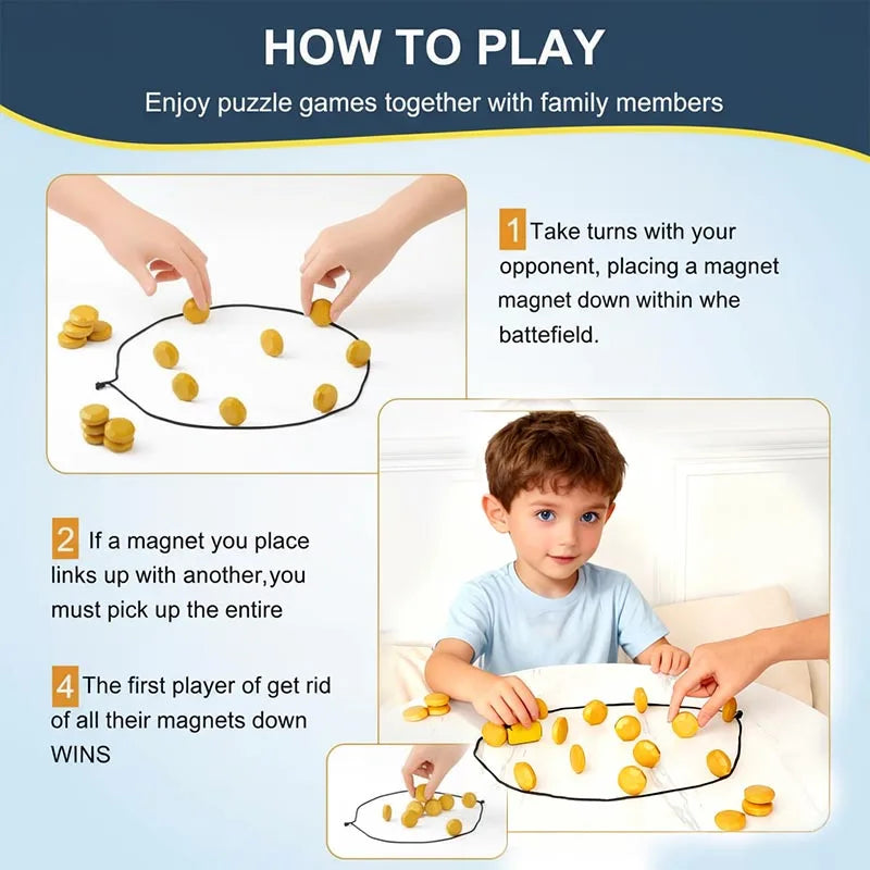Strategic & Play – Magnetic Stone Party Game