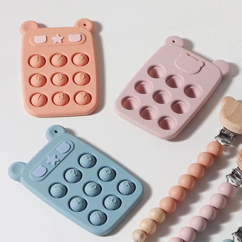 Teething ring & Fidget toy in 1 - Silicone Fidget Phone