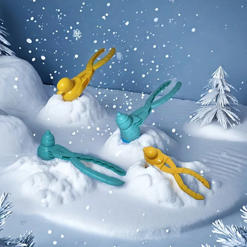 Making Snowball and Sand Figures - Clip