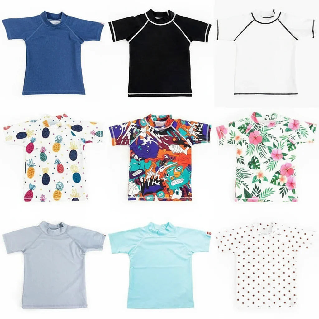 Summery & Protective – Anti-UV Children's Swim Shirt with Short Sleeves