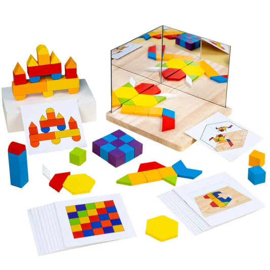 Mirroring & Educational - Puzzle blocks with mirror