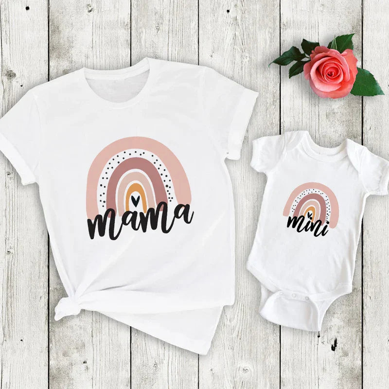 Mommy & Daughter - Matching Shirt & Romper