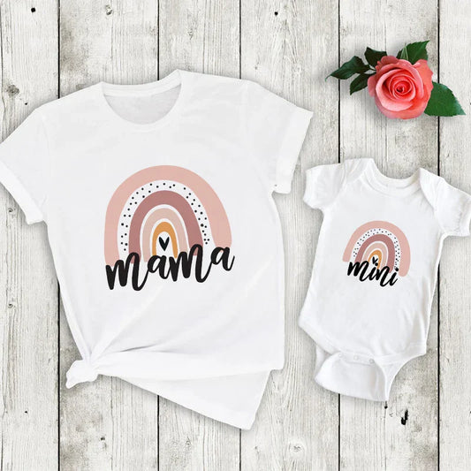Mommy & Daughter - Matching Shirt & Romper