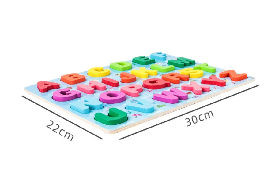 Colorful & Educational – Montessori Number & Letter Educational Puzzle