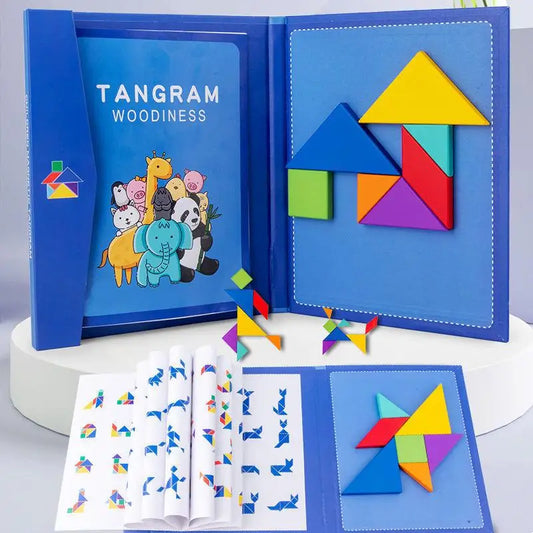Stimulate Logical Thinking - Wood Tangram Puzzle