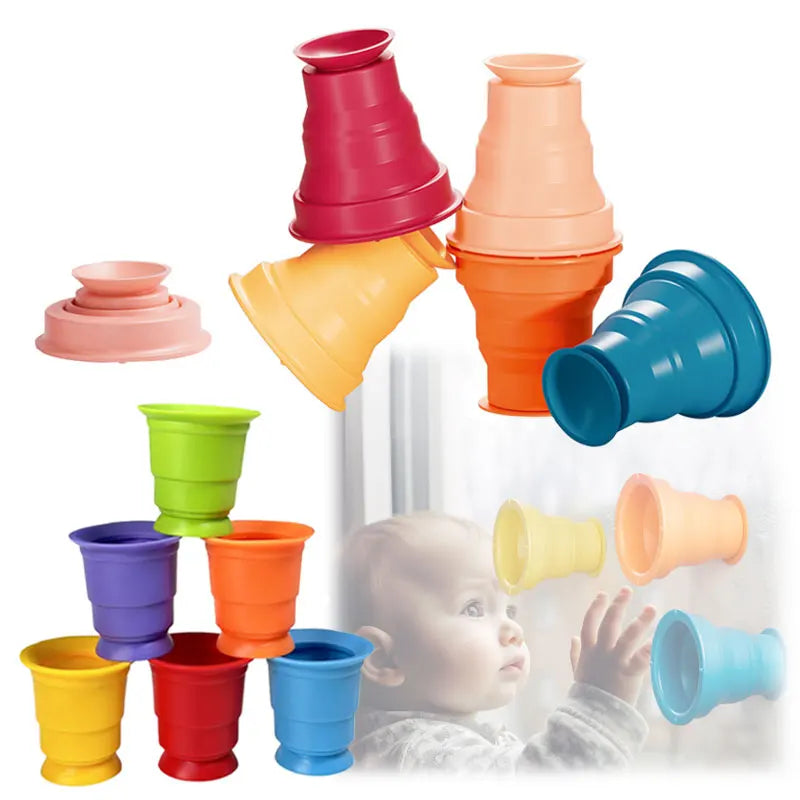 Rainbow Stacking Play - Stacking Cups Game