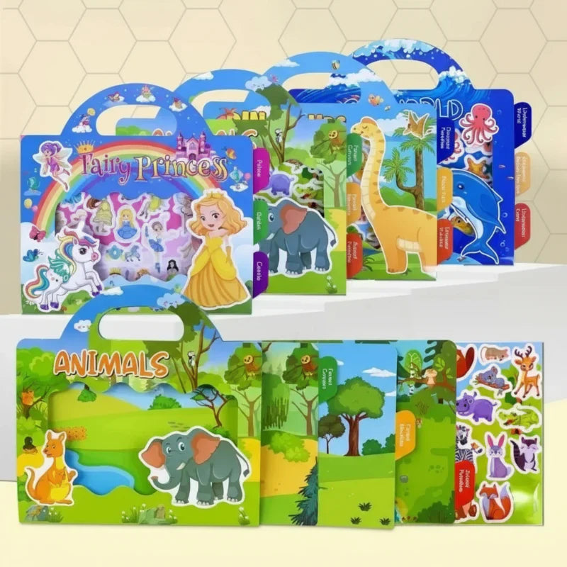 Vibrant & Educational - Reusable Sticker Book