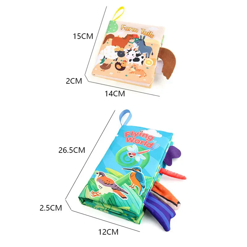 Soft Tail Play - Sensory Animals Baby Booklet