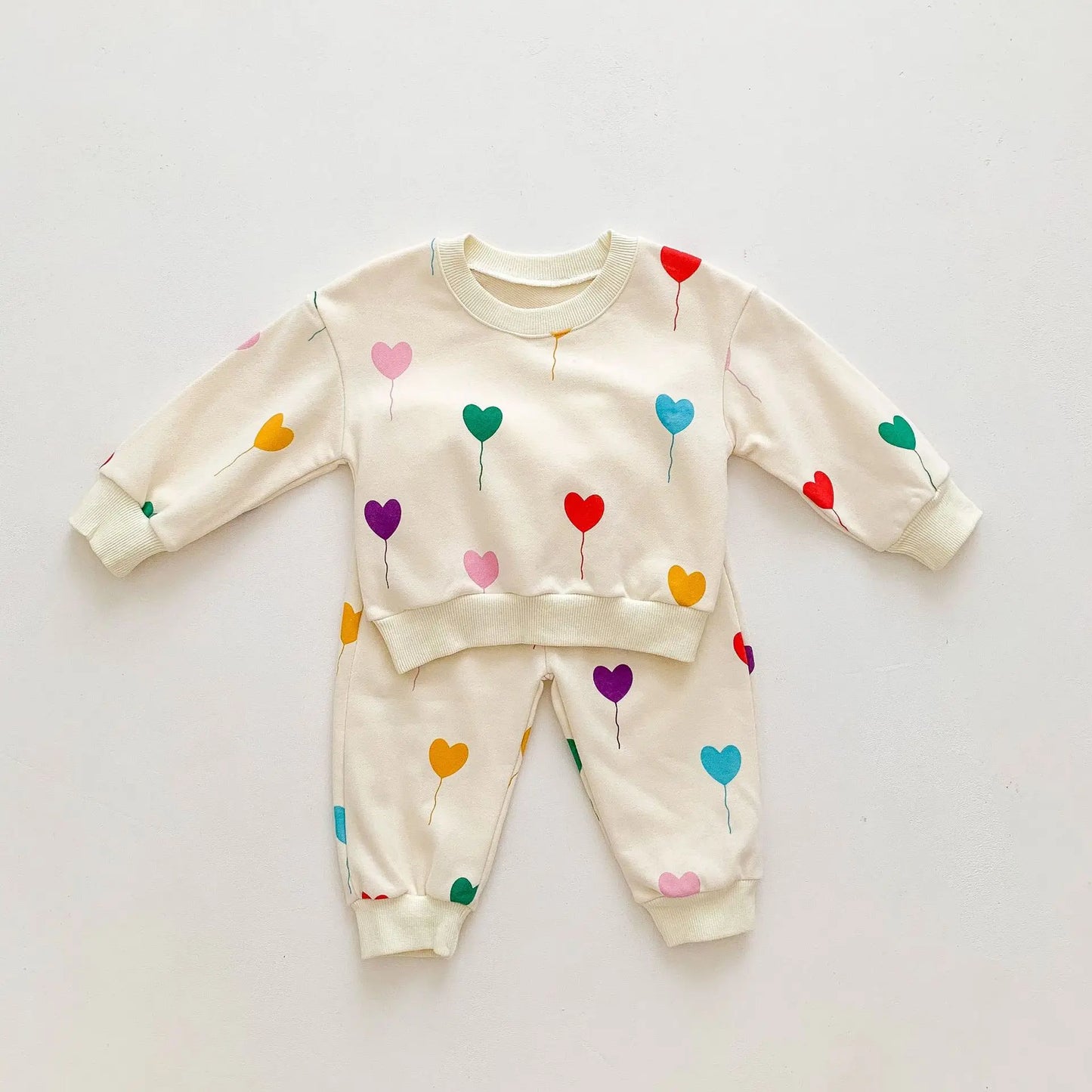 Ultra Soft & Comfortable - Colored hearts tracksuit