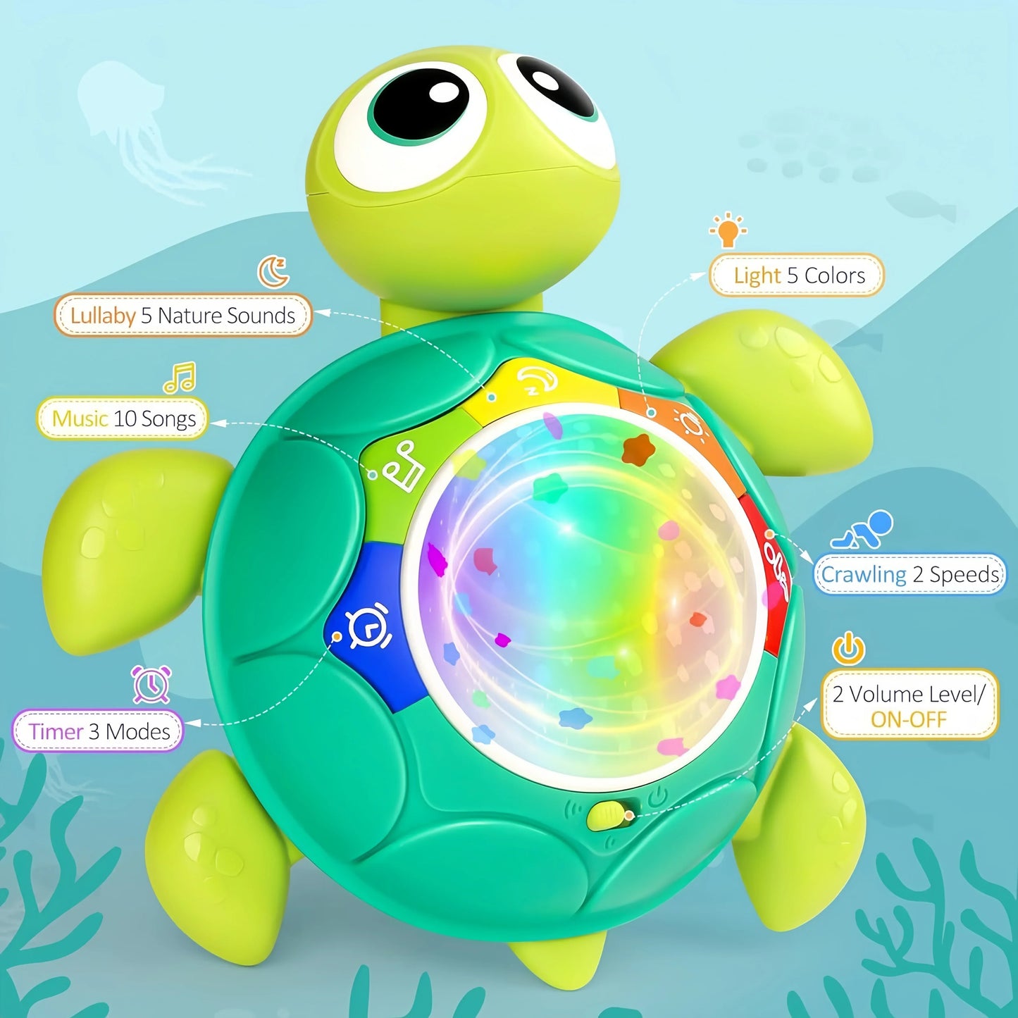 Encourage crawling - Star Projector
