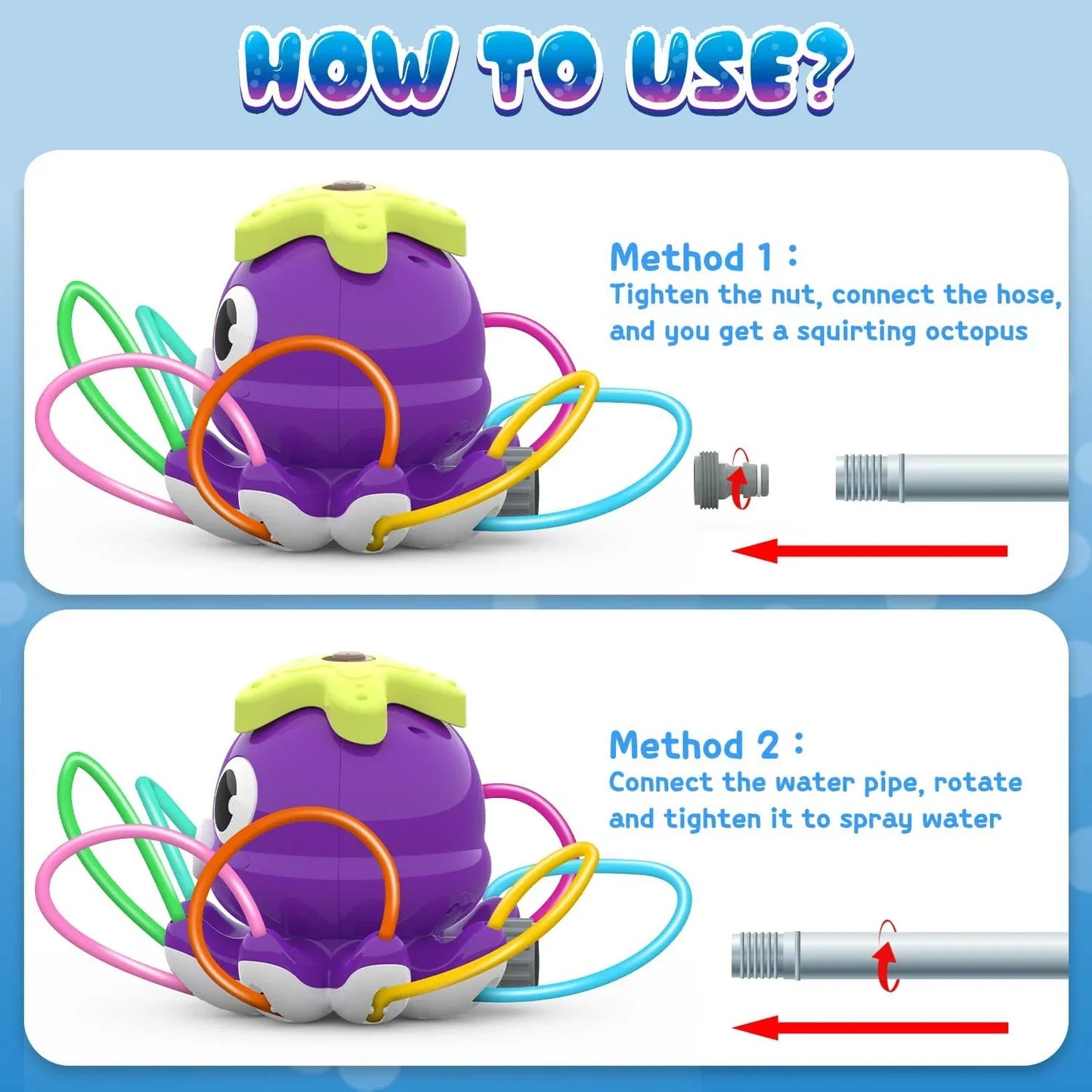 Splash Play Octopus - Water Sprayer Garden