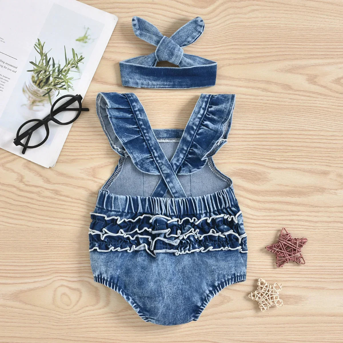 Cute Look - Denim Romper