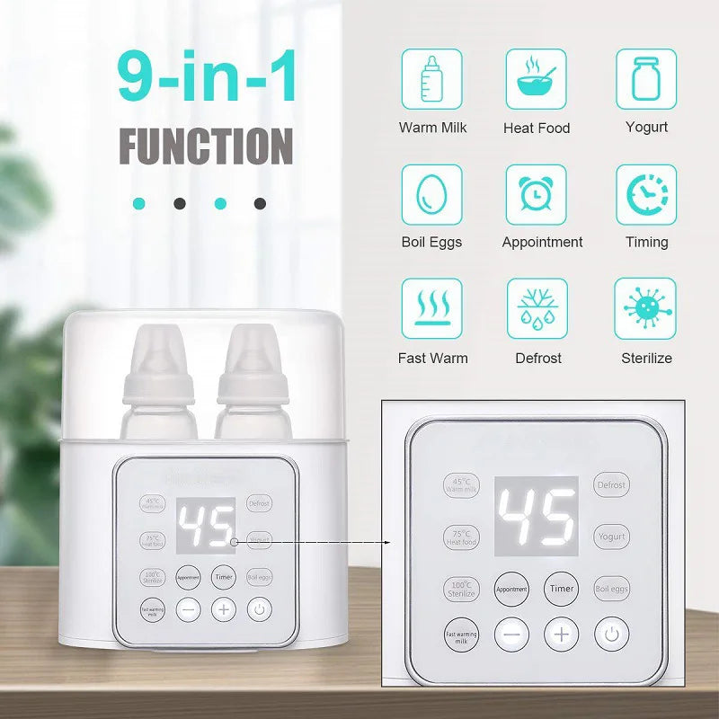 Always Perfectly Warm - Multifunctional 9-in-1 Bottle Warmer