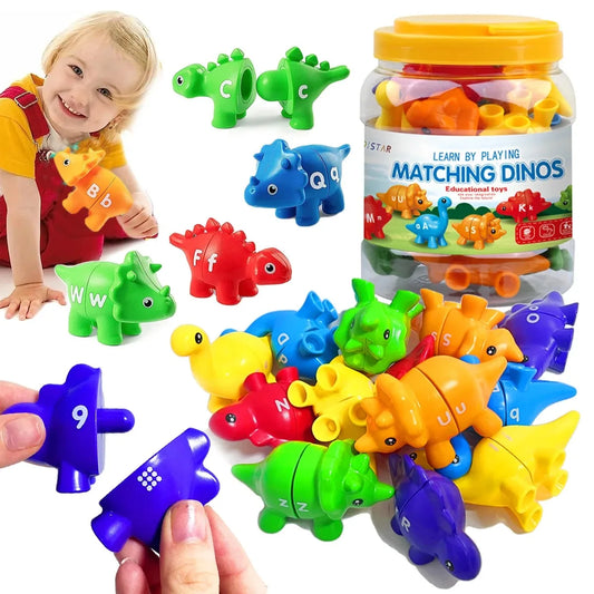 Matching Dino's – Play & Educational - Alphabet And Numbers Dino Game