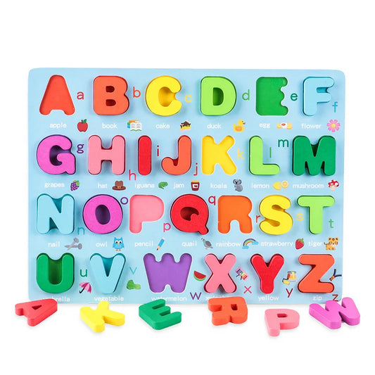 Colorful & Educational – Montessori Number & Letter Educational Puzzle