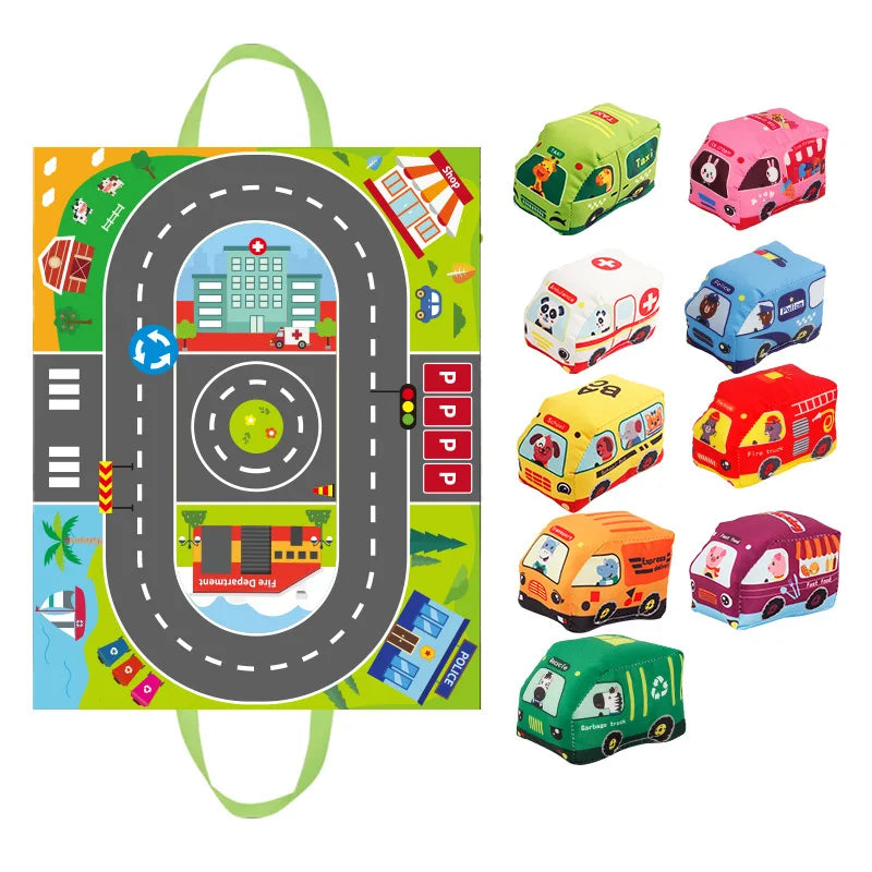 Cartoon Adventures - Car Playmat