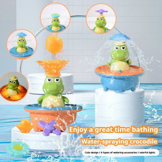 Interactive & Water Play – Crocodile Fountain Bath Toys
