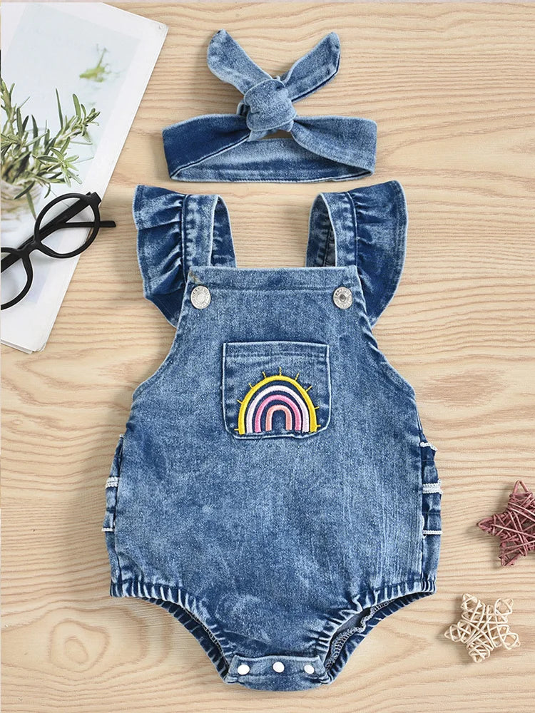 Cute Look - Denim Romper