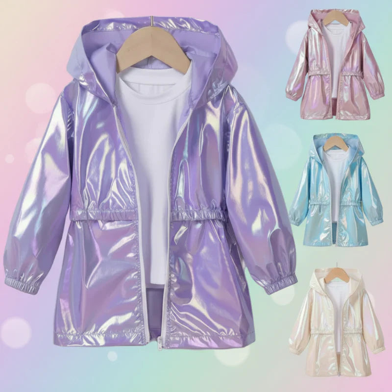 Shiny & Light – Children's Raincoat with Hood