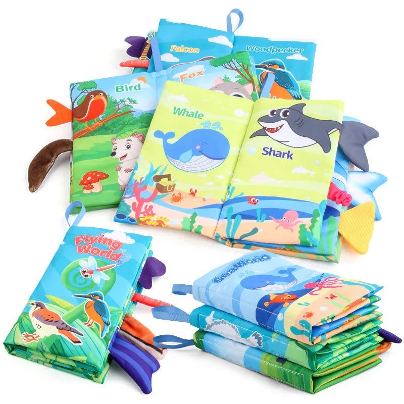 Soft Tail Play - Sensory Animals Baby Booklet
